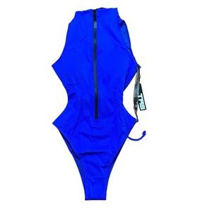TA3 Sapphire Hi Cut Sleeveless Surfey One Piece Swimsuit Size XS Reg/Long NWT